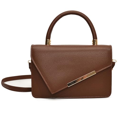 Zkydhbd Damen PU Leder Crossbody Handtasche Mit Magnetknopfverschluss Und Verstellbarer Gurtlappen Abdeckungsabdeckungen Faux Leder Crossbody Geldbörse von Zkydhbd