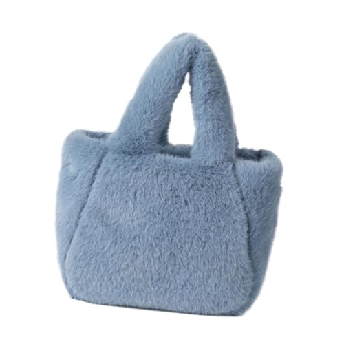 Zkydhbd Damen Winter Fuzzy Kleine Umhängetasche Kunstpelze Fleece Crossbody Bod von Zkydhbd