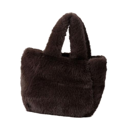 Zkydhbd Damen Winter Fuzzy Kleine Umhängetasche Kunstpelze Fleece Crossbody Bod von Zkydhbd