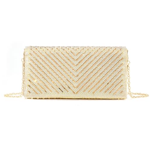 Zkydhbd Damenkette Crossbody Bag Perlen Abend Handtasche Strssteine Bankett Kupplungen Geldbörse Schulter Für Party Frauen Abend Handtasche Perlen Clutch Geldbeutel Schulter von Zkydhbd