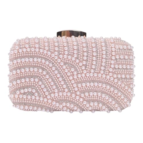 Zkydhbd Delikate Bestickte Abendtasche Mit Kunstperlen Dekors Mehrere Trageoption Praktische Besondere Anlässe Essentielle Faux Pearls Hochzeitsbetrieb von Zkydhbd