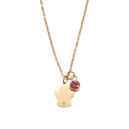 Zkydhbd Edelstahl Engelsgeformte Anhänger Halskette Handgefertigt Geburtssteine Halschain Stylish Taufe Schmuck Für Frauen Gravierte Bestätigung Halskette Mit Kristallen Zkydhbd Edelstahl Engelsgeformte Anhänger Halskette Handgefertigt Geburtssteine Halschain Stylish Taufe Schmuck Für Frauen Gravierte Bestätigung Halskette Mit Kristallen von Zkydhbd