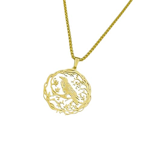 Zkydhbd Edelstahl Hummingbird Anhänger Halskette 18k Gold Elektroplierende Neckketten Mode Schmuck Geschenk Für Frauen Männer Jubiläum Geschenk Hummingbird von Zkydhbd