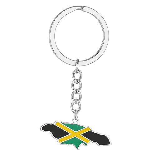 Zkydhbd Edelstahlschlüsselketten Karten Fahnenform Formschlüsselring Bequemer Rucksackauto Charme Ethnischer Schlüsselinhaber Karton Keychain Edelstahl Kartentastatur Keychain von Zkydhbd