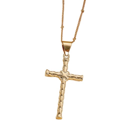 Zkydhbd Einstellbare Kettenkreuze Angehender Halskette Accessoire Für Männer Und Frauen Kupfer Vielseitiger Modezubehör Einstellbare Halskette Kette von Zkydhbd