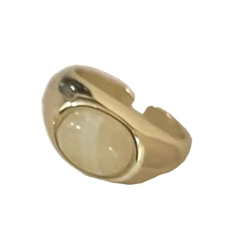 Zkydhbd Einzigartige Offene Natürliche Edelsteine Ringe Für Frauen Mädchen Handgefertigt Eröffnen Verstellbare Ringe Styles Schmuck Accessoire Mode Frauenring von Zkydhbd
