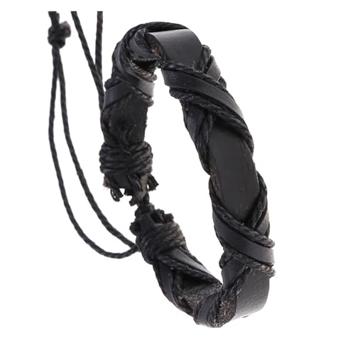 Zkydhbd Einzigartiges Handwerk Mit Robustem PU Lederarmband Für Männer Und Frauen Tragbares Schmuckzubehör Für Stilvolle Outfits Handgewebtes Armband von Zkydhbd