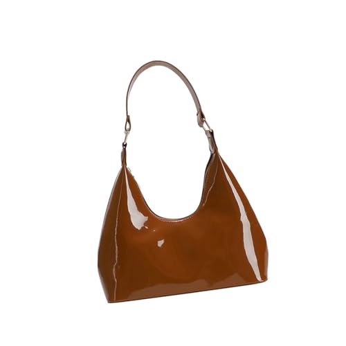 Zkydhbd Elegante Frauen PU Lederumbeltasche Mode Satchel Umderar Geldbörse Hochglanzhandtasche Für Freizeit Und Abschlussball Event PU Leder Schulter von Zkydhbd