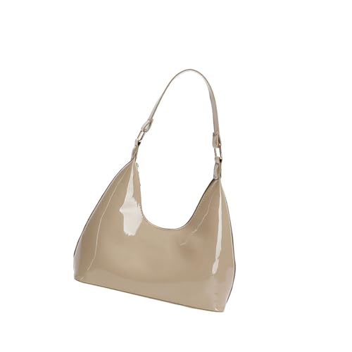Zkydhbd Elegante Frauen PU Lederumbeltasche Mode Satchel Umderar Geldbörse Hochglanzhandtasche Für Freizeit Und Abschlussball Event PU Leder Schulter von Zkydhbd