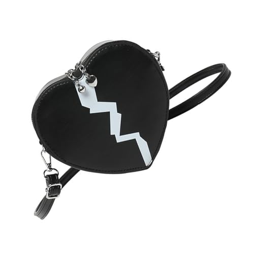 Zkydhbd Elegante Herz Telefon Crossbody Tasche Mit Verstellbarem Riemen PU Leder Umhängetaschen Handtasche Für Modische Enthusiasten Reisetaschen von Zkydhbd