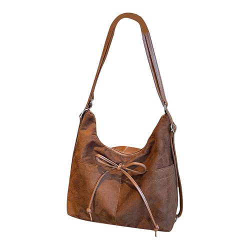 Zkydhbd Elegante PU Leder Handtasche Casual Crossbody Bag Satchel Für Büroeinkäufe Und Reisen Mit Verstellbarem Schultergurt Verstellbarer Riemenbeutel von Zkydhbd