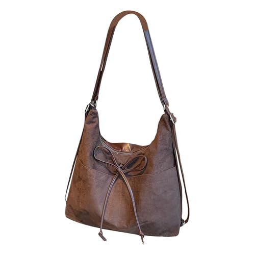 Zkydhbd Elegante PU Leder Handtasche Casual Crossbody Bag Satchel Für Büroeinkäufe Und Reisen Mit Verstellbarem Schultergurt Verstellbarer Riemenbeutel von Zkydhbd