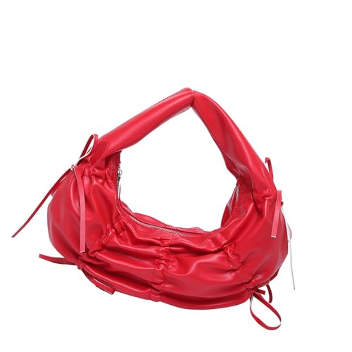 Zkydhbd Elegante PU Leder Riched Abendbeutel Mit Einzigartigen Bögen Designs Handtasche Große Kapazität Top Grifftaschen Für Den Täglichen Gebrauch Stilvolle Abendtasche von Zkydhbd