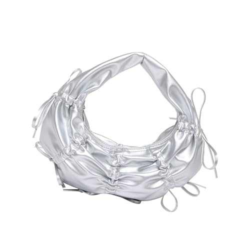 Zkydhbd Elegante PU Leder Riched Abendbeutel Mit Einzigartigen Bögen Designs Handtasche Große Kapazität Top Grifftaschen Für Den Täglichen Gebrauch Stilvolle Abendtasche von Zkydhbd