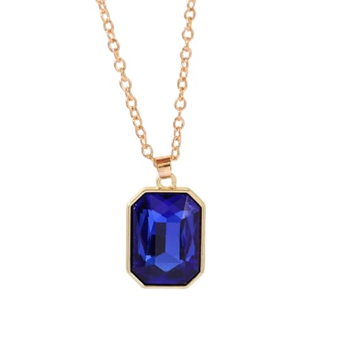 Zkydhbd Elegante Robuste Legierungsmaterialien Square Anhänger Halskette Mit Kubischem Zirkonia Mode Accessoire Für Frauen Geburtstagsgeschenke Alltag Halskette von Zkydhbd