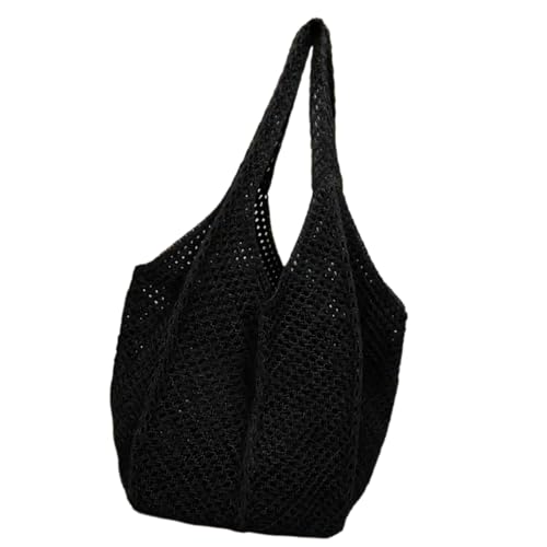 Zkydhbd Elegante Strickbeutel Schulter Lässig Unterarmtaschen Mehrzweck Netzhandtasche Leichte Reise Geldbörse Für Trendige Frauen Häkeln von Zkydhbd