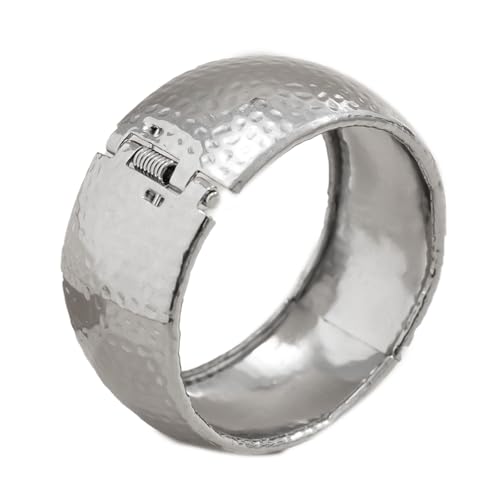 Zkydhbd Fashion Metallschmuck Einzigartige Offene Armreif Metall Weitbänder Handschmuck Geeignet Für Frauen Vintage Punk Armband Punk Rock Accessoires von Zkydhbd