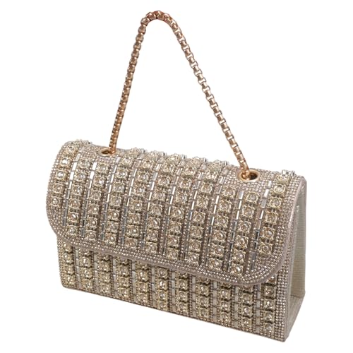 Zkydhbd Frauen Abendkupplungen Geldbörsen Strassbeutel Handtasche Crossbody Schulter Trendy Unterarmgeschenke Strassstiche Clutch Geldtasche von Zkydhbd
