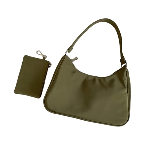Zkydhbd Frauen Achselbeutel Wirh Änderung Geldbörse Einfache Handtasche All Matching Achtermach Pendelpendelstasche Feste Farben Schulter Frauen Achselhaut Handtasche All Matching Schulter Unterarm von Zkydhbd