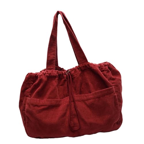 Zkydhbd Frauen Achselbeutel Zeichnungsstring Handtasche All Matching Unterarm Casual Pendelpendel Mit Großer Kapazität Schulter Der Großen Kapazität Für Frauen Kordelschnur Handtasche Cord Cord von Zkydhbd