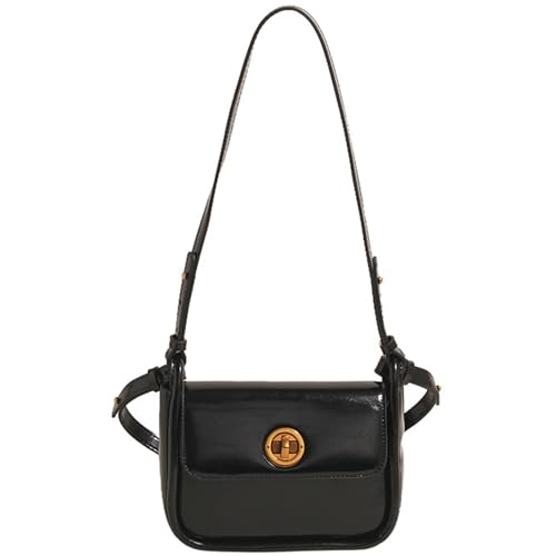 Zkydhbd Frauen Achselhöhle Stilvolle Handtasche All Matching Crossbody Retro Pendelpendel Winter Schulter Square Damen Schulter PU Leder Achsel Winter Crossbody Handtasche von Zkydhbd