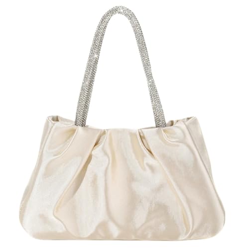 Zkydhbd Frauen Bag Abend Handtasche Clutches Braut Geldbeutel Französische Stile Faltenwolken Für Hochzeit Frauen Hochzeitsbalken Clutch Wolken Französische Stile von Zkydhbd