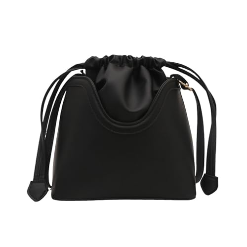 Zkydhbd Frauen Bag Draw String Schulter Großer Kapazität Crossbody Unterarm Casual Pendelpendel Einkaufsspülen Kordelkordelkreuz Für Frauen Große Kapazität Schulter Trend Eimer von Zkydhbd