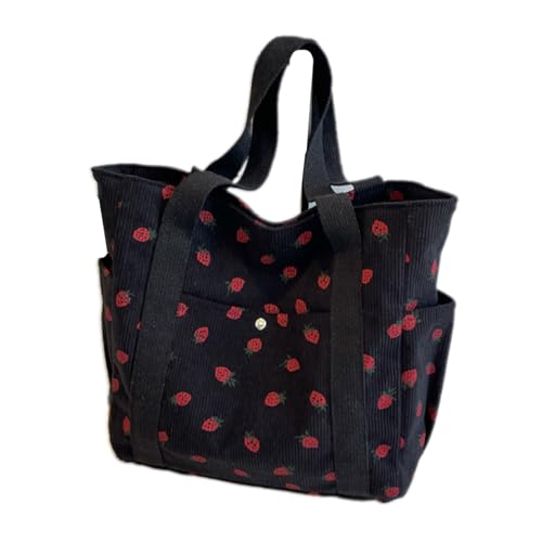 Zkydhbd Frauen Bag Erdbeer Schulterbeteiligte Top Lässig Achsependel Mit Großer Kapazität Unterarmhandtasche Schöne Erdbeer Schulter Für Frauen Multi Pockets Achselhilfe Handtasche Geldbörse von Zkydhbd