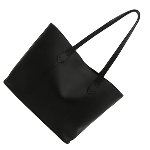 Zkydhbd Frauen Bag PU Leder Schulter Top Großer Kapazität Satchel Elegante Handtasche All Matching Arbeit Frauen Handtasche Mode Satchel PU Leder Schulter Elegant von Zkydhbd
