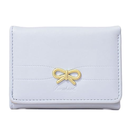 Zkydhbd Frauen Brieftasche Einfache Triufold Brieftaschen PU Leder Geldbeutel Kurzer Geldbeutel Geldkartenhaltertasche Kompakte Brieftaschen Clutch Geldbörse von Zkydhbd