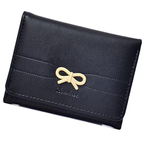 Zkydhbd Frauen Brieftasche Einfache Triufold Brieftaschen PU Leder Geldbeutel Kurzer Geldbeutel Geldkartenhaltertasche Kompakte Brieftaschen Clutch Geldbörse von Zkydhbd