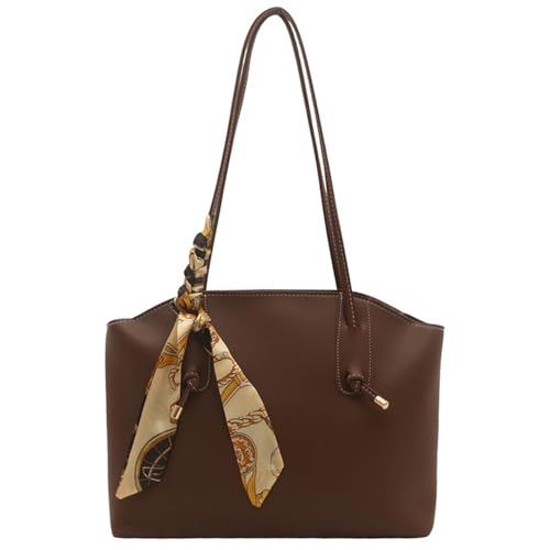 Zkydhbd Frauen Casual Achselhöhle Große Kapazität Schulter Pendeln Einfacher Unterarmeinkauf Für Die Tägliche Frauenschulter Mit Schal Leder Achselhilfe Mit Großer Kapazität Handtasche von Zkydhbd