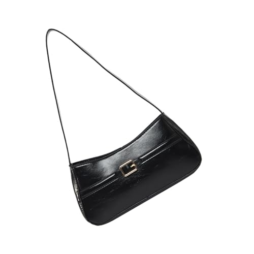 Zkydhbd Frauen Einfache Umhängetasche Lässige Handtasche Geldbeutel All Matching Achselhilfe Schöne Achselhöhle PU Leder Pendeln Frauen Achsel Casual Handtasche Schöne Schulter PU Leder Achsel von Zkydhbd