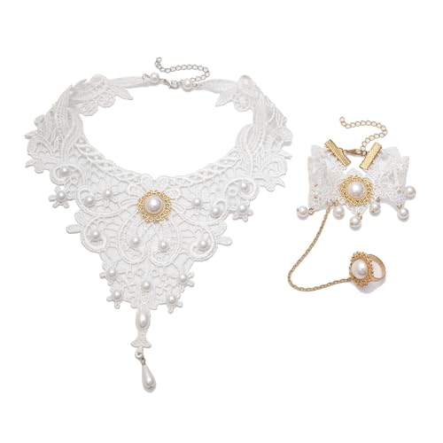 Zkydhbd Frauen Gothic Schlangekette Kette Halskette Hohlkette Out Spitze Blut Drop Anhänger Choker Statement Schmuckparty Accessoires Frauen Mode Halskette von Zkydhbd