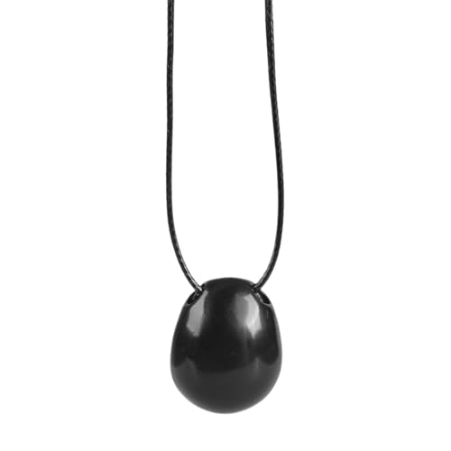 Zkydhbd Frauen Mit Langer Perle Anhänger Halskette Vielseitiges Seil Charme Perfekt Für Studenten Und Profis Perlen Wachsschnur von Zkydhbd