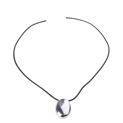 Zkydhbd Frauen Mit Langer Perle Anhänger Halskette Vielseitiges Seil Charme Perfekt Für Studenten Und Profis Perlen Wachsschnur von Zkydhbd