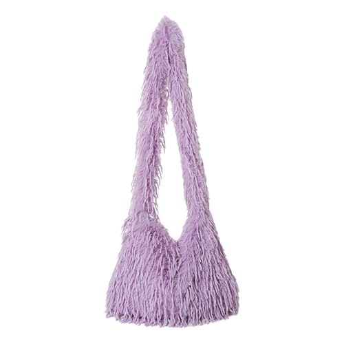 Zkydhbd Frauen Schöne Umhängetaschen Winter Crossbody Einfache Satchels Plüsch Messenger Für Tägliche Reisen Gebrauch Frauen Satchels Plüsch Schulter Koreanische Stile Crossbody Shopping von Zkydhbd