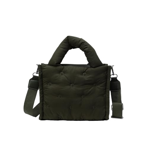 Zkydhbd Frauen Umhängetasche Stilvoller Top Crossbody Puffer Handtasche Koreanische Stile Messener Quadratischer Frauen Crossbody Puffer Schulter Täglich Handtasche Geldbeutel Platz von Zkydhbd