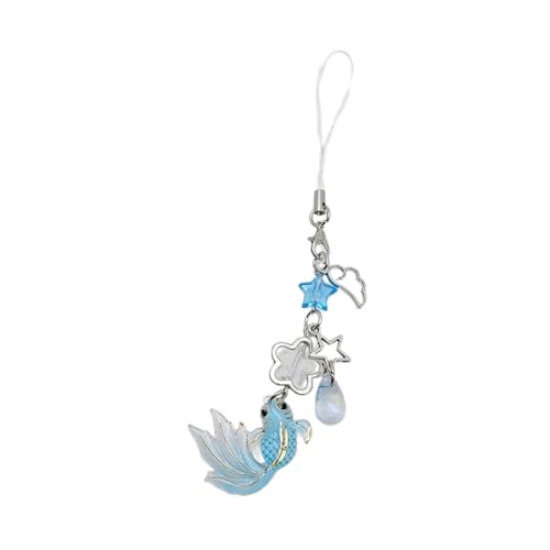 Zkydhbd Funktioneller Sternschlüsselkette Mit Star Einzigartiger Perlen Keyring Telefon Charm Chain Tasche Anhänger Accessoire Für Mode Enthusiasten Süßer Keyring von Zkydhbd