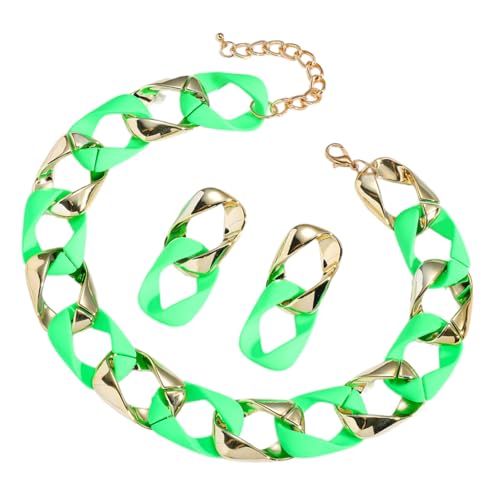 Zkydhbd Geometrische Ohrringe Kette Halskette Set Women Hip Hop Schmuck Spleißen Halskette Harz Und Legierungsschmuck Für Tägliche Party Statement Ohrringe Zkydhbd Geometrische Ohrringe Kette Halskette Set Women Hip Hop Schmuck Spleißen Halskette Harz Und Legierungsschmuck Für Tägliche Party Statement Ohrringe von Zkydhbd