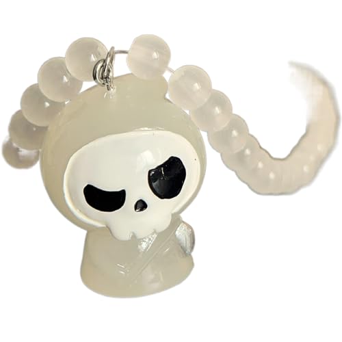 Zkydhbd Halloween Theme Party Halskette Auffällige Anhänger Halskette Harz Anhängende Hals Schmuck Perlen Halskette Für Frau Mädchen Harz Anhänger Halskette von Zkydhbd