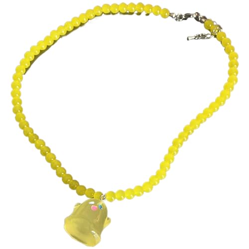 Zkydhbd Halloween Theme Party Halskette Auffällige Anhänger Halskette Harz Anhängende Hals Schmuck Perlen Halskette Für Frau Mädchen Harz Anhänger Halskette von Zkydhbd