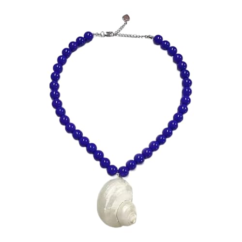 Zkydhbd Handgefertigte Meeresschalenperlen Halskette Verstellbarer Strandschmuck Leichtes Trottel Colarbone Kette Für Frauen Geschenke Halskette Für Tägliche Abnutzung von Zkydhbd
