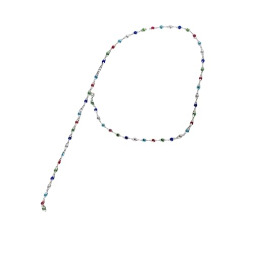 Zkydhbd Handgefertigte Perlen Halskette Perlen Langkettige Legierung Textur Multifauntal Neck Kette Geeignet Für Frauen Elegante Frauen Halskette von Zkydhbd