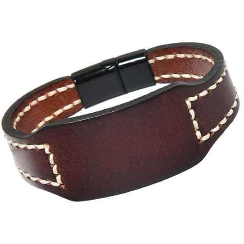 Zkydhbd Handgefertigtes Leder Armband Leicht Unisex Accessoire Comfort Fit Handchain Accessoires Für Männer Frauen Professional Leder Armband von Zkydhbd