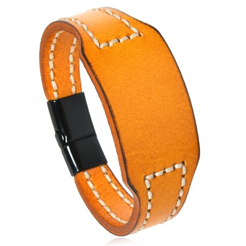 Zkydhbd Handgefertigtes Leder Armband Leicht Unisex Accessoire Comfort Fit Handchain Accessoires Für Männer Frauen Professional Leder Armband von Zkydhbd