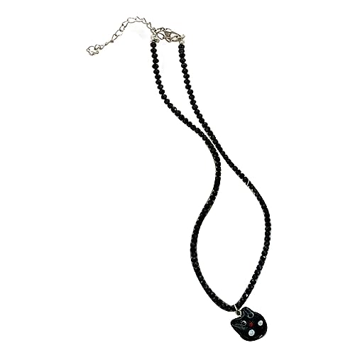Zkydhbd Handgewebter Samen Perlen Halskette Strand Reis Perle Schwarz Weiß Katzen Halskette Halskette Geeignet Für Weibliche Schwarze Weiße Katzenketten Für Frauen von Zkydhbd