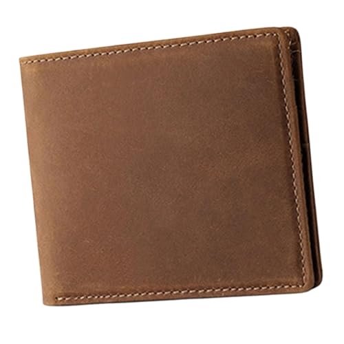Zkydhbd Herren Brieftasche Kompakt PU Leder Kurze Brieftaschen Blockieren Von Münzbaus Multifunktionalen Kartenhalter Für Geschäfts Und Reiseleder Brieftasche von Zkydhbd