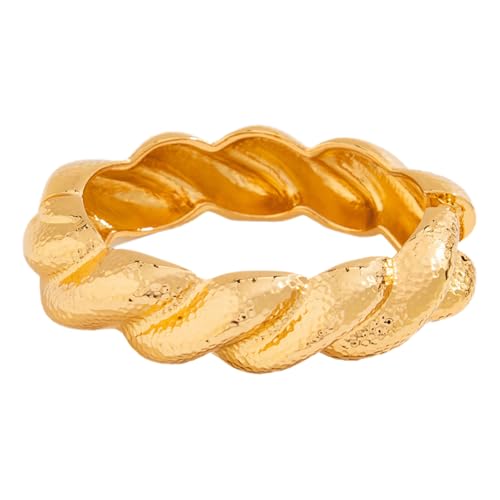 Zkydhbd Hip Hop Unregelmäßige Frühlingsbänder Punk Weitmanschuppen Geometrische Armbänder Party Schmucklegierung Textur Für Frauen Und Männer Unisex Modearmband von Zkydhbd