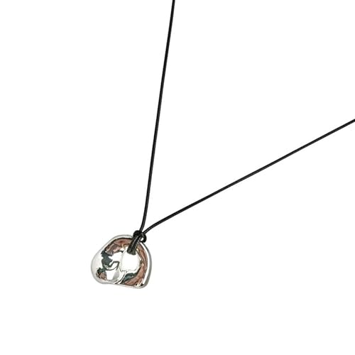 Zkydhbd Hohl Metall Anhänger Halskette PU Leder Kordnehne Heckkette Verstellbare Länge Kettenschmuck Für Frauen Alltag Tragen Moderne Kunstanhänger Zkydhbd Hohl Metall Anhänger Halskette PU Leder Kordnehne Heckkette Verstellbare Länge Kettenschmuck Für Frauen Alltag Tragen Moderne Kunstanhänger von Zkydhbd